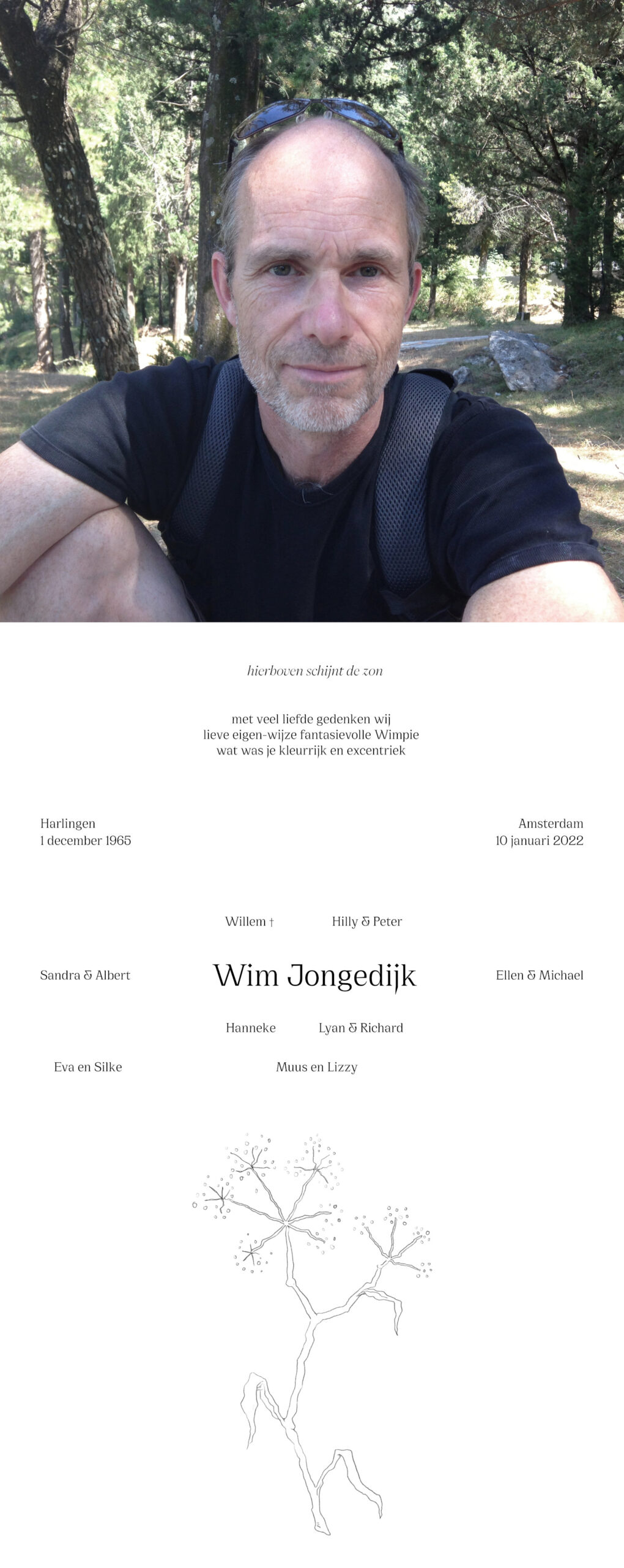 Rouwkaart Wim Jongedijk Rouwkaart Wim Jongedijk